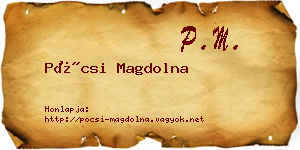Pócsi Magdolna névjegykártya